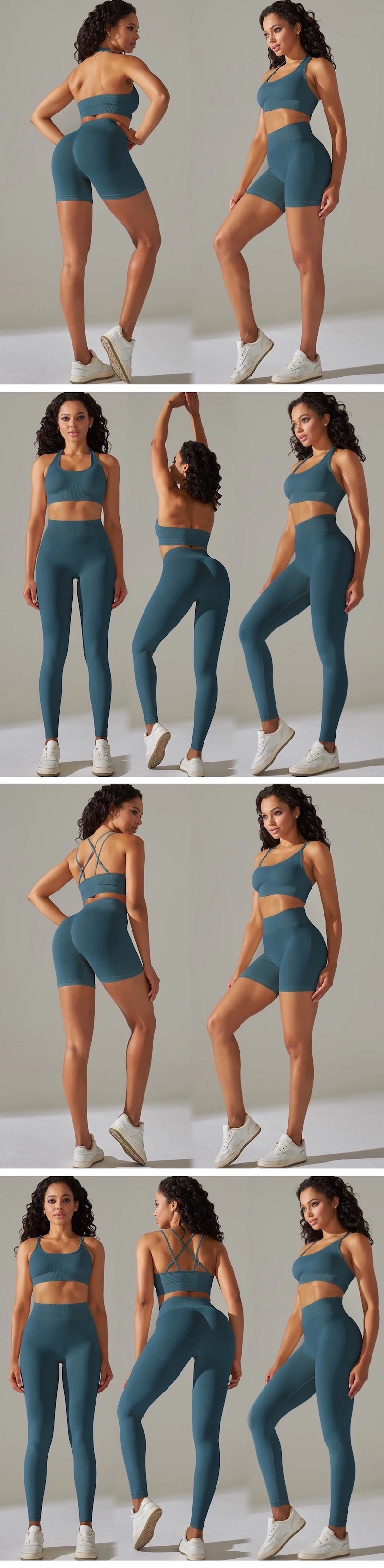 Whoelsale Summer Sports Gym Outfits Active Wear Workout Fitness Clothing for Women, Private Label 2/3/4 PCS Seamless Athletic Apparel Matching Sexy Yoga Sets