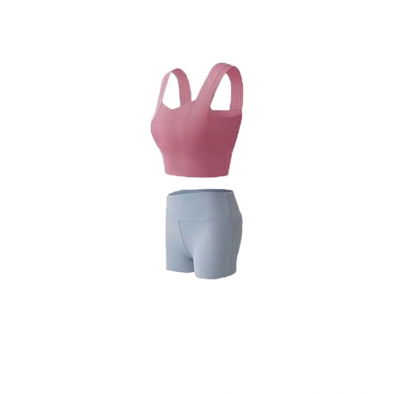 Customize High Quality Breathable Yoga Shorts &amp; Vest