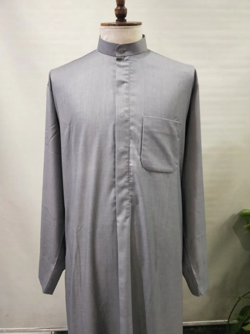 Men&prime;s Arab Thobe Muslin Robe Morocco Thobe Wholesale Muslim Islamic Clothing