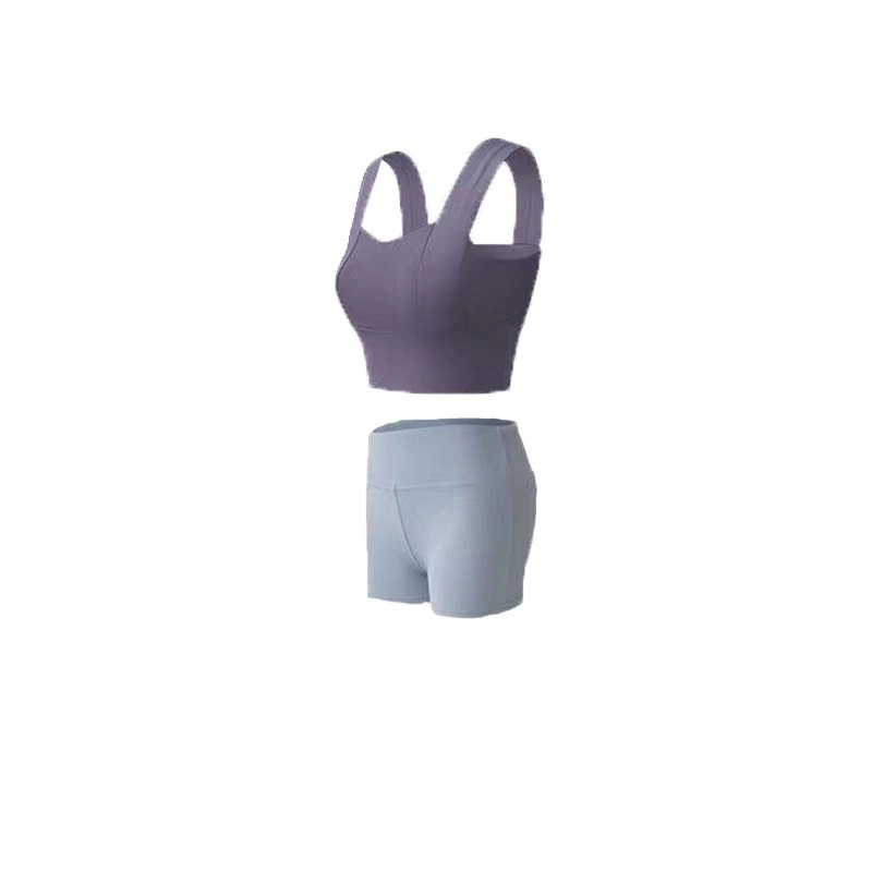 Customize High Quality Breathable Yoga Shorts &amp; Vest