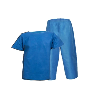 Women for Disposable Medical Use Split Gown with Shirt and Trousers Doctor/Nurse Use SMS Scrub Suits