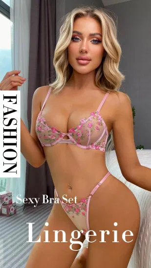 Ladies Sexy Langerie Bralette Lenceria PARA Mujer Push up Lengerie Erotic Underwire Bra & Brief Sets Lingerie for Women