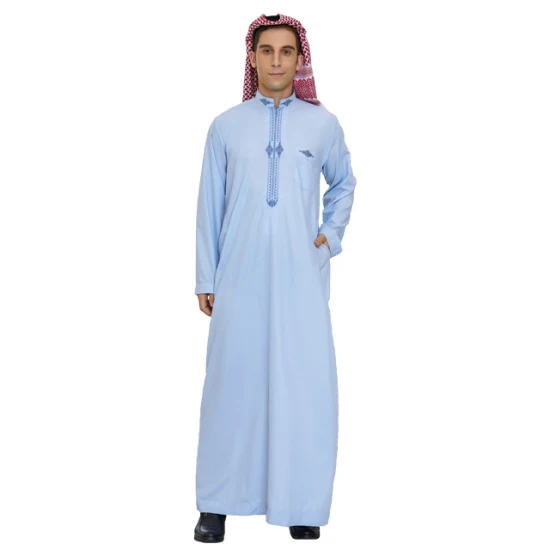 Men′s Arab Thobe Muslin Robe Morocco Thobe Wholesale Muslim Islamic Clothing