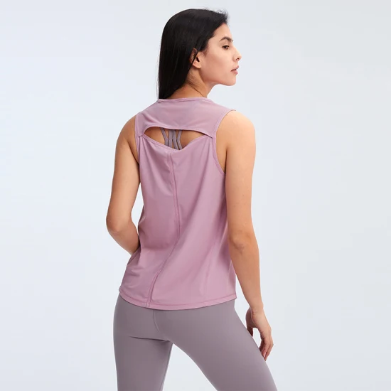 Xsunwing Athleisure Custom High Neck Gym Yoga Vest Ladies Blouse Tops Running Sport Wears Women Clothing